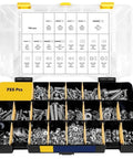 2240 Piece Metric Screw Nut Bolt Washer Fastener Kit Carbon Steel With Assorted Sizes For Home DIY Garage And Workshop Use Durable Premium Hardware For Quick Repairs And Projects. 755-piece storage case with bolts, washers, and hex nuts