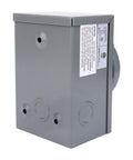 Side view of Plug And Play 50 Amp Generator Inlet Box With NEMA SS2-50P, Weatherproof Outdoor Indoor Inlet For RVs And Power Panels