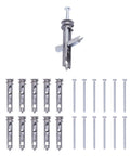 Heavy Duty Zinc Drywall Anchors Kit With 10 Self Drilling Toggle Anchors And Screws For Hollow Walls No Pilot Holes Required Holds Up To 100 Lb Easy Hang And Secure Cabinets Shelves And Decor On Your Walls, zinc drywall anchor kit with 10 anchors and screws