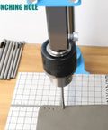 Leather Hole Puncher Hand Punching Machine Manual Press For DIY Leather Crafting, Punch Holes And Forming, Heavy Duty Stamping Tool