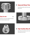 Camera Screw Set AAK2326 26 Pcs For Accessories With Socket Cap Slotted And Phillips Screws Six Types For Cages Handles Plates
