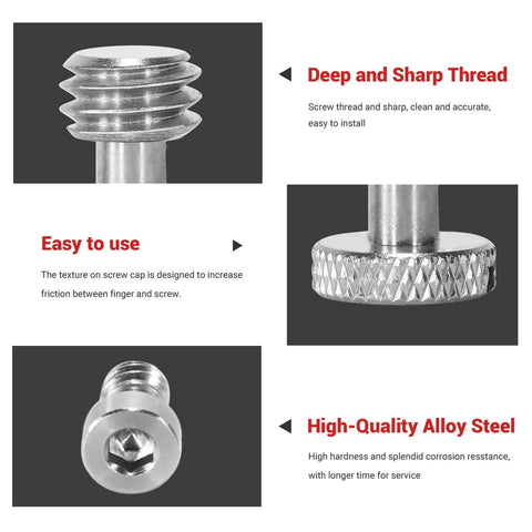Camera Screw Set AAK2326 26 Pcs For Accessories With Socket Cap Slotted And Phillips Screws Six Types For Cages Handles Plates