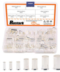 166 Piece Wire Ferrules Set For AWG Twelve To Two Zero Copper Tinned Non Insulated Crimp Connectors and Terminal Sleeves