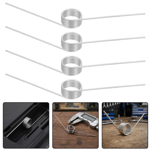 Stainless Steel Small V Shaped Torsion Springs Kit Set 10 Pcs High Torque Consistent Heavy Duty Hardware Replacement For Toolbox Locks And Home DIY Repairs, stainless steel spring set