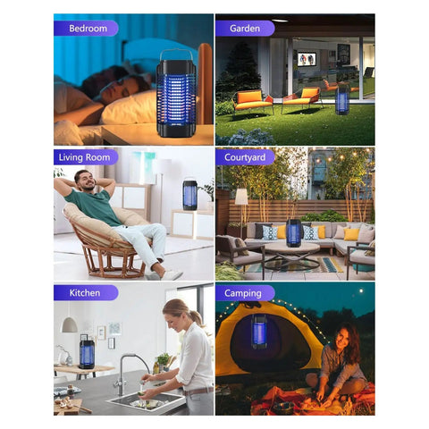 Indoor And Outdoor Bug Zapper Electric Mosquito Trap Waterproof Fly Traps Mosquito Killer for Home Backyard Garden Patio Camping