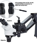 Jewelry Microscope For Diamond Setting And Engraving, Pro Detail Magnifier For Jewelry Making And Watch Repair, Clear Binocular Eyepieces For Precision Close Work, Chip Inspection, Circuit Board Work eyepiece adjustment with screwdriver