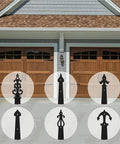 Vintage Door Handles And Hinge Set For Carriage House And Barn Doors Sliding Barn Door Hardware Kit Screw Mounted Includes 2 Handles