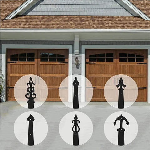 Vintage Door Handles And Hinge Set For Carriage House And Barn Doors Sliding Barn Door Hardware Kit Screw Mounted Includes 2 Handles