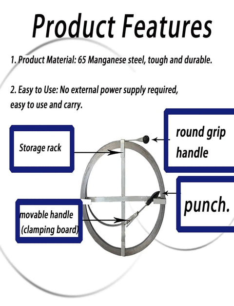 Product features of Kick Pesky Clogs To The Curb With This Heavy Duty Manual Drain Cleaning Rope And Flat Steel Pipe Auger.
