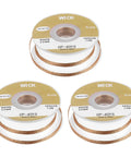 Three spools of Desoldering Solder Wick Braid No Clean Pro Grade, 0.16 Inch Wide, 5 Feet Long Copper Wick for PCB repair.