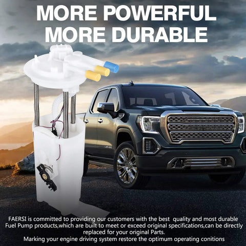 Drop-In Fuel Pump Assembly Replacement E3542M Fits 2000-2005 Buick Century and others, shown with truck in background