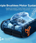 Robotic Pool Cleaner With 210 Minute Runtime Smart 3D Navigation Inverter Energy Saving Tech Cleans Floor Walls And Waterline