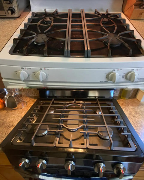 Stove Covers Set Eight Pcs 0.2mm 10.6x10.6 Inch Gas Range Protectors With Two Pcs 21 Inch Silicone Gap Covers Keeps Your Stove Clean
