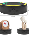 ComXim 4.53 Inch Black Rotating Display Stand Electric Turntable Spinning Platform With Adjustable Speed For Jewelry And Shoes Perfect Lazy Susan Photography Prop Easy To Switch Direction Compact Design with decorative objects.
