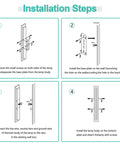 Installation steps for 23.6 Inch Outdoor Wall Sconce With 18W LED IP65 Weatherproof Exterior Light Fixture In White Acrylic Modern Wall Lighting
