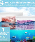 Leakproof Clear Toiletry Bags Set Of 4, TSA Approved Quart Size Zipper Bags And Large Pouches shown in undersea environment
