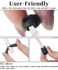 30 Piece Shoelace End Tips Cord Lock Clips Set With Zipper Pull Tabs For Paracord Backpacks And Running Shoes No Fuss No Tie Quick Clips For Triathlon Marathon Gear Durable Plastic End Caps And Replacement Tips For All Your Lacing Needs, black plastic cord end tip close-up