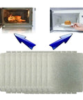 Microwave Wave Guide Mica Sheet Set For Oven Insulation And Heat Shield, 2-piece set with arrows pointing to microwave ovens