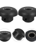 Blender Drive Socket Replacement Kit 4 Pcs Mushroom Head Plastic Gears Quick Install For Smoothies Slushies And Kitchen Blenders Boosting Blending Power And Overall Efficiency, 4 black plastic gears