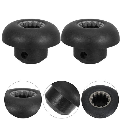 Blender Drive Socket Replacement Kit 4 Pcs Mushroom Head Plastic Gears Quick Install For Smoothies Slushies And Kitchen Blenders Boosting Blending Power And Overall Efficiency, 4 black plastic gears