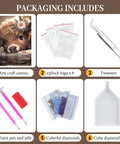 Highland Cow Themed 5D Diamond Painting Kit For Adults, Easy And Fun Round Gem Art, tools, wax, pens, canvas, and accessories