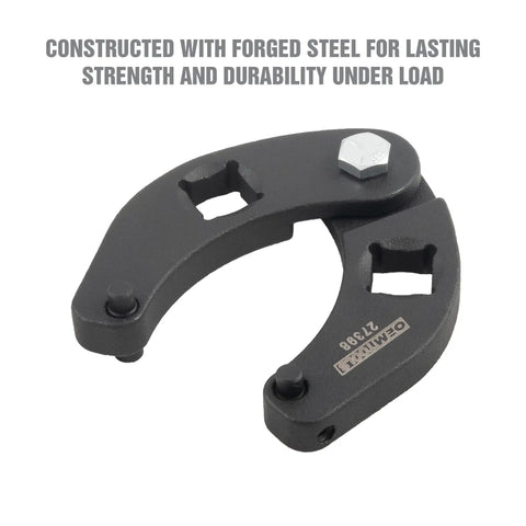 Adjustable Gland Nut Wrench For Hydraulic Cylinders, Fits Gland Nuts From 1 To 3.75 Inches, Heavy Duty Forged Steel