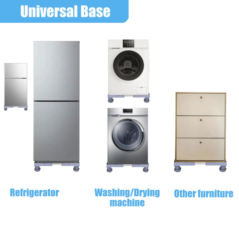 Heavy Duty Mini Fridge Stand With Mobile Rollers Supports Up To Six Hundred Lbs Adjustable Base Platform for various appliances.