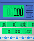 Close-up of Pocket Gram Scale 1000g To Point One Gram High Precision Digital Scale With LCD Display showing measurement units.