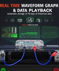 12V Car Battery Tester With Bluetooth For Lead Acid And Lithium Batteries BM200 US Battery Monitor Voltage Cranking and charging system tests connected to a car battery