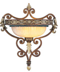 Traditional Resin Wall Sconce For Cozy Home Ambiance With Elegant Classic Finish And Straight Up Easy Install That Brings Serious Style To Any Bedroom Hallway Or Entryway No Fuss Lighting Upgrade in bronze finish with art shade.