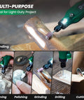 Mini Cordless Rotary Tool Kit With 69 Pieces, 5 Speed USB C Charging, Grab And Go Portable DIY Craft Set sanding wood