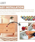 Multicolor Assorted Ceramic Cabinet Knobs Set Of 20 With Vintage Cupboard Drawer Pulls And Chrome Hardware installation guide