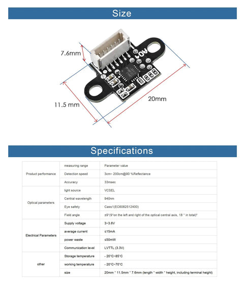 Budget Friendly Short Range LiDAR Sensor 3cm-200cm For Drones And Robots With UART I2C Compatible With Pixhawk And Raspberry Pi