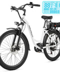 Electric Bike For Adults 26 Inch Commuter E Bike With 48V 500Wh Removable Battery Fast Charge 7 Speed Gears LCD Display Suspension Fork Cruise Control
