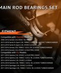 Main And Rod Bearing Set Replacement For Hyundai And Kia 2.0L 2.4L GDI Turbo Engines fitment details.
