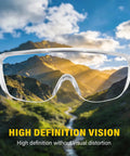 Over Eyeglasses Safety Glasses With Anti Scratch Polycarbonate Lenses And Integrated Side Shields Wraparound Eye Protection.