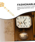 DIY Ready Pendulum Clock Movement Replacement For Wall Clocks with metal pendulum in classic design, shown in wall clock setup