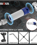 BMW Compatible 21 Piece Wheel Lock Nut Key Kit showing sockets and wrenches for anti-theft nut removal and installation.