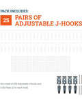 Heavy Duty Picture Hanging J-Hooks For Mirrors, Art And Frames Built Tough Adjustable Leveling System Hangers 100 Lb Capacity