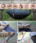 Ultra Lightweight Camping Hammock With Mosquito Net And Rainfly A Backpacker Ready Portable Sleeping Hammock Tent For Trail Trips And Outdoor Adventures Orange setup instructions