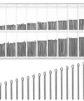 Must-Have 360 Piece Stainless Steel Watch Band Pins Kit With 18 Sizes From 6mm To 23mm For Quick Band Fix Link Cotter Pins Replacement Set For Watchbands And Bracelets displayed in a clear box