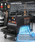 Beefy 3500W 4200A Stud Welder Dent Repair Kit in auto workshop with overheat protection feature highlighted