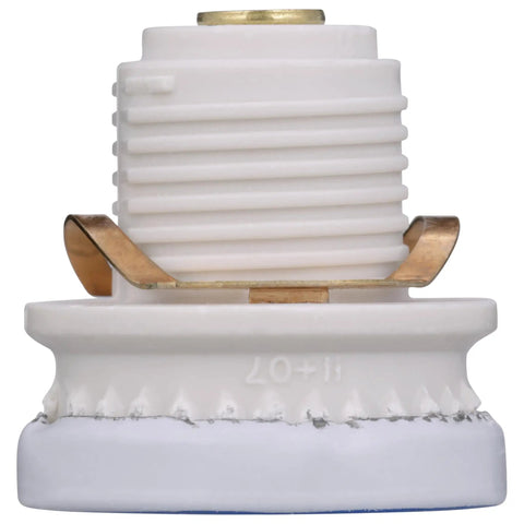 Side view of 15 Amp Time Delay Load Link Rejection Base Plug Fuse For Home Use And Light Duty Motors 125V UL Listed Blue