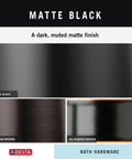 Matte Black Double J Towel Hook Wall Mounted For Robes And Towels finish comparison with bronze options