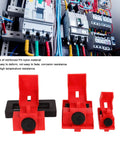 Beefy Heavy Duty Circuit Breaker Lockout Kit Single Pole Clamp On Nylon Hardware 12 Pcs set with electrical panels.