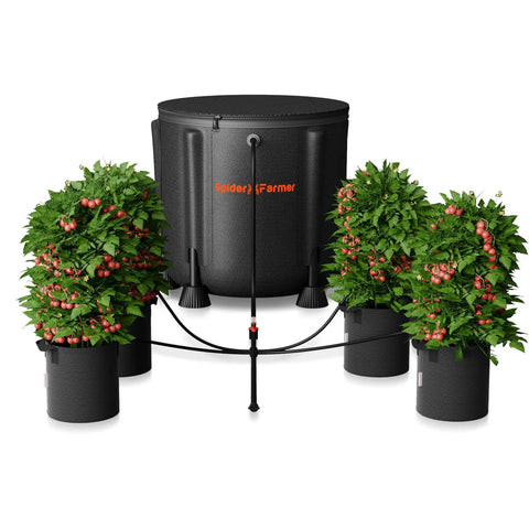 Auto Drip Irrigation System Kit With 13 Gallon Bucket, 25W Water Pump, Low Water Level Sensor, Indoor Automatic Watering setup