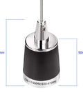 Dual Band 136-174 MHz And 400-470 MHz Mobile Radio Antenna, 16 Inch NMO Mount Omni Directional base close-up view