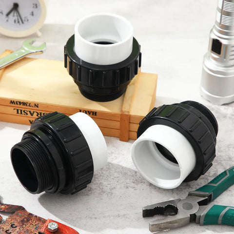Hi Temp Unions 4 Pack For 2 Inch MIP Threads Pool Pumps With 2 Inch PVC Slip Socket Ends Compatible With Pentair Whisperflo And Intelliflo Pumps Briwooody