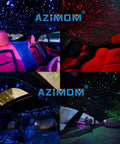 16W Twinkle And Sound Activated Fiber Optic Starlight Headliner Kit For Cars And Homes installation with colorful star effects