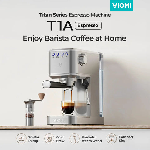 Top Shelf One Touch Espresso Machine With Smooth Milk Frother And Instant Cold Brew Maker Craft Rich Lattes And Creamy Cappuccinos Quick countertop setup with sleek design.
